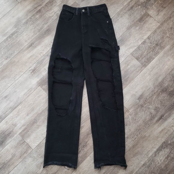 PrettyLittleThing Denim - PrettyLittleThing Super High Waist Carpenter Jeans